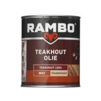 Rambo Teak Olie Transparant Mat - 750ml, Doe-het-zelf en Verbouw, Verf, Beits en Lak, Nieuw, Verzenden
