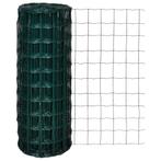 vidaXL Euro hek 25x1,0 m staal groen, Verzenden, Nieuw, IJzer, 1 tot 2 meter