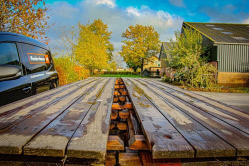 Te koop gebruikte vlondervloer 4,7 x 0,5 meter, Tuin en Terras, Terrasdelen en Vlonders, Gebruikt, Hout, Ophalen of Verzenden