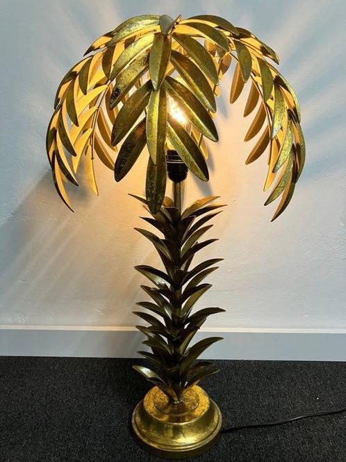 Tafellamp - Metaal - Palmboom lamp goud 73cm H, Antiek en Kunst, Antiek | Lampen