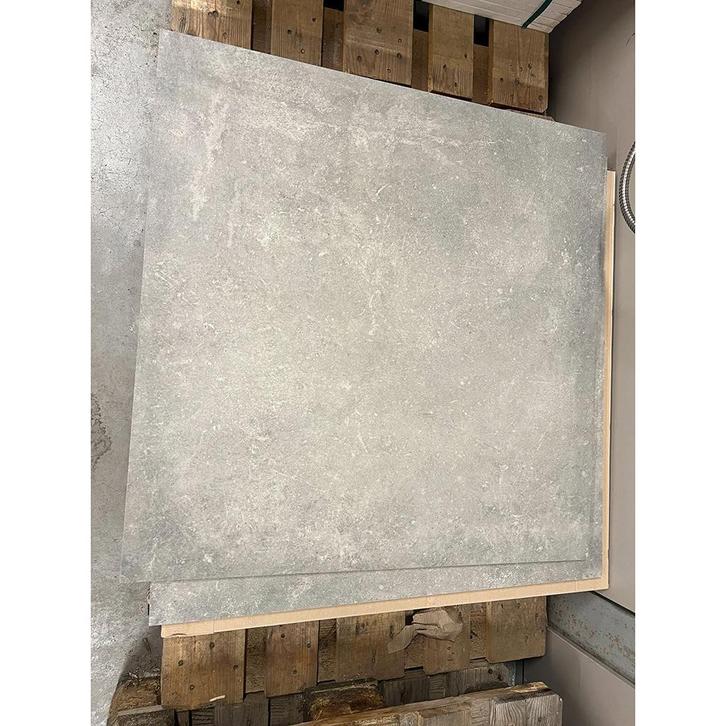 RESTPARTIJ 10,88 m² Vloertegels betonlook grey 80x80 cm, Doe-het-zelf en Verbouw, Tegels, Nieuw, Verzenden