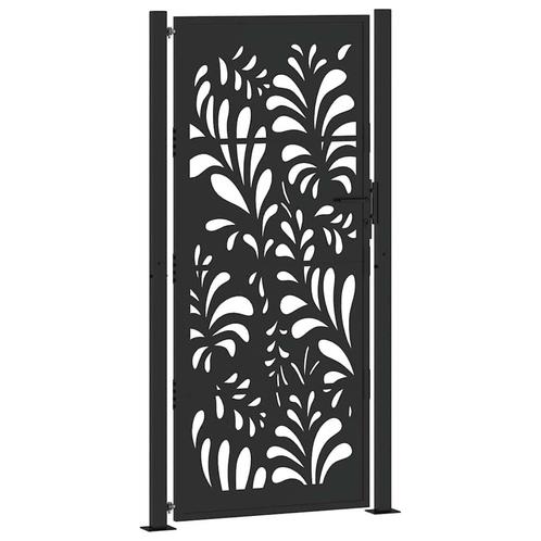 Zwarte Poort met Golf Design - OP = OP! Tuin Upgrade, Tuin en Terras, Tuinhekken en Hekwerk, Met poort, Nieuw, IJzer, Tuinhek