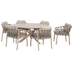 Prado Piacenza dining tuinset 160xH75 cm 7 delig keramiek, Ophalen of Verzenden, Nieuw