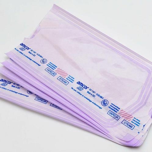 Steri-bag 160 x 300 mm zonder vouw met stoomindicator, Diversen, Verpleegmiddelen, Nieuw, Verzenden