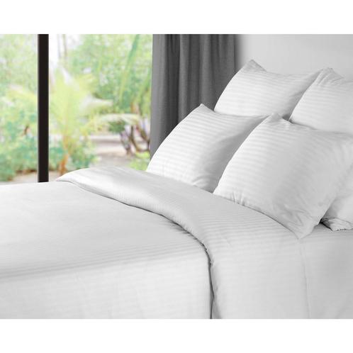 GGM Gastro | (10 Stuks) Elegant Damast dekbedovertrek Sydney, Huis en Inrichting, Slaapkamer | Beddengoed, Wit, Nieuw, Overige maten