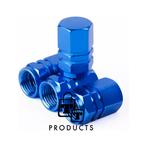 TT-products ventieldopppen hexagon blue aluminium 4 stuks, Ophalen of Verzenden, Nieuw