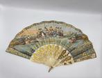 Antique French fan, circa 1850/1860, with ice skating, Antiek en Kunst
