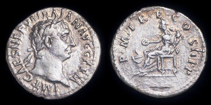 Romeinse Rijk. Trajan (98-117 n.Chr.). Denarius PMTR P COS, Postzegels en Munten, Munten | Europa | Niet-Euromunten