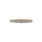 Gouden rijring met diamant 18 krt, Sieraden, Tassen en Uiterlijk, Ringen, Ophalen of Verzenden, Nieuw