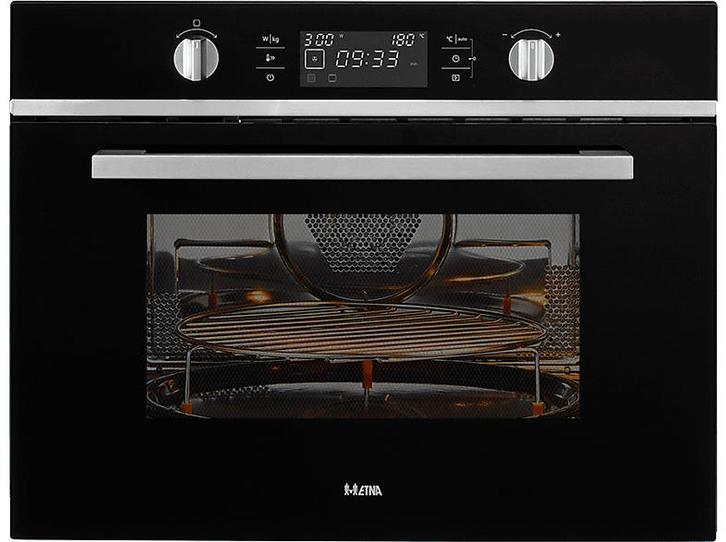 Etna - Inbouw Combimagnetron - Hoogte 45 cm - Inhoud 44 L, Witgoed en Apparatuur, Magnetrons, 45 tot 60 cm, Inbouw, Draaiplateau