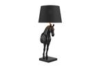 Tafellamp zwart BEAUTY 75cm horse Sculptuur zwart goud -, Ophalen of Verzenden, Nieuw