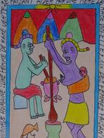 Frédéric Bruly-Bouabré (1923-2014) - Working