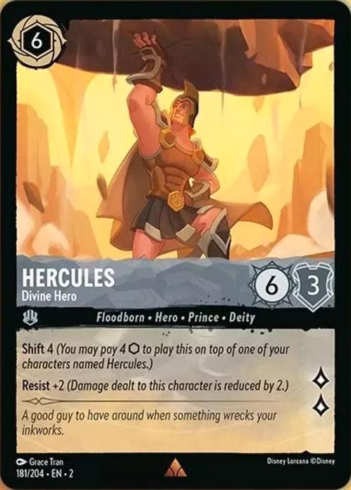 [181/204][S2] - HERCULES - Divine Hero ENG FOIL [M/NM], Verzamelen, Disney, Verzenden