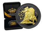 Sint-Helena. 1 Pound 2021 The Lion - Gold Black Empire, Postzegels en Munten, Munten | Europa | Niet-Euromunten