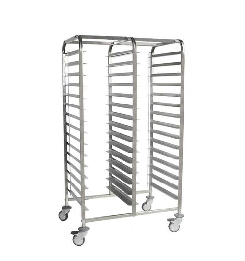 GGM Gastro | Dienbladenwagen dubbel - 30x EN 600x400 - met |, Zakelijke goederen, Horeca | Overige, Verzenden