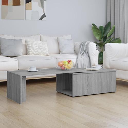 vidaXL Salontafel 150x50x35 cm bewerkt hout grijs, Huis en Inrichting, Tafels | Salontafels, Nieuw, 50 tot 100 cm, Overige houtsoorten