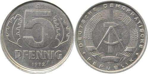 5 Pfennig Ddr 72a Ws:d5, Postzegels en Munten, Munten | Europa | Niet-Euromunten, Verzenden