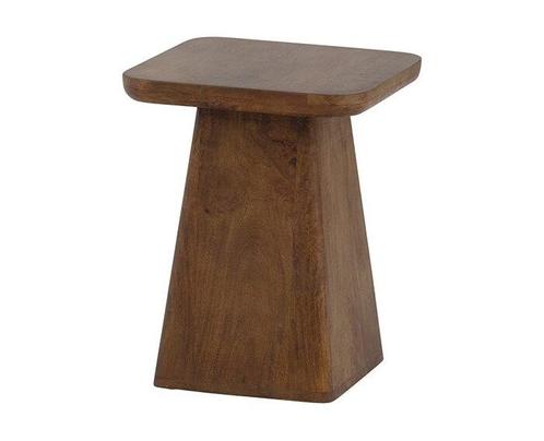 Salontafel Stockholm vierkant mangohout 40x40 cm - walnoot, Huis en Inrichting, Tafels | Salontafels, Nieuw, Ophalen of Verzenden