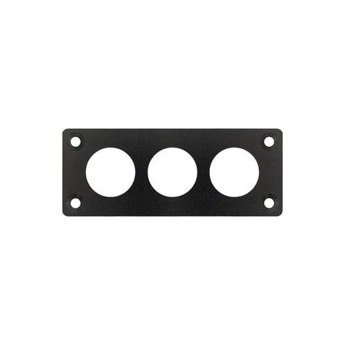 ProRide Drukschakelaar Paneel voor 12mm - 3-voudig - Zwart, Doe-het-zelf en Verbouw, Elektra en Kabels, Nieuw, Verzenden
