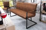 industrieele sledebank LOFT 160cm vintage bruin met, Huis en Inrichting, Banken | Bankstellen, Ophalen of Verzenden, Nieuw