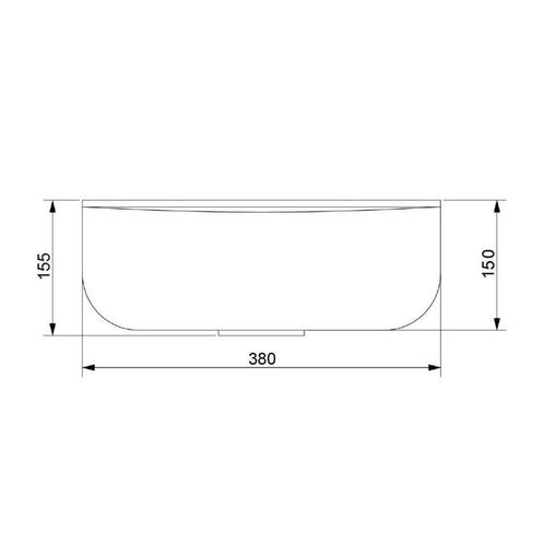Wastafel Ideavit Solidcap 6.0 Opbouw 50x38x15.5 cm Solid, Doe-het-zelf en Verbouw, Sanitair, Ophalen of Verzenden