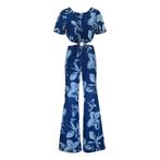 Shaft • denim jumpsuit met cut outs • S, Kleding | Dames, Jumpsuits, Shaft, Nieuw, Maat 36 (S), Verzenden