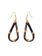 Collectif, Tiki Teardrop Bamboo Earrings., Verzenden, Nieuw