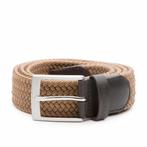 DTCH.FIT Elastische heren riem Mylo - taupe - Maat: 105 cm, Kleding | Heren, Overige kleuren, Echt leder, Nieuw, 105 tot 115 cm