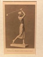 Ladies Golf print - Golf spielerin -study for a bronze, Nieuw