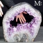 Amethist plakje - uit geode gesneden - Amethist Geode Sectie