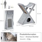 Kattentoren Krabpaal Krabpaal Met Grot En Hangmat Sisal Pluc, Dieren en Toebehoren, Katten-accessoires, Nieuw, Verzenden