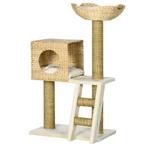 TRUUSK Krabpaal 100,5 Cm Hoog Met Kattenhol, Bed En Kattentr, Dieren en Toebehoren, Katten-accessoires, Verzenden, Nieuw