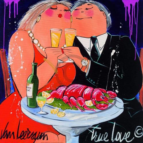 Kunstdruk El van Leersum - True Love 70x70cm, Huis en Inrichting, Woonaccessoires | Schilderijen, Tekeningen en Foto's, Nieuw