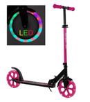 Sajan Step - LED - Grote Wielen - 20cm -Roze-Zwart Autoped