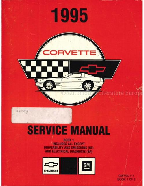 1995 CHEVROLET CORVETTE WERKRPLAATSHANDBOEK ENGELS, Auto diversen, Handleidingen en Instructieboekjes