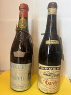 1949 Fontanafreddo & 1961 Oddero - Barolo - 2 Flessen, Verzamelen, Wijnen, Nieuw