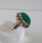 Ring - 19.2 kt. Geel goud - 10.00ct. tw. - (Ágata Verde en, Sieraden, Tassen en Uiterlijk, Ringen, Nieuw