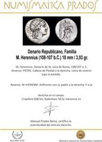 Romeinse Republiek. M. Herennius (108-107 b.C.). Denarius, Postzegels en Munten, Munten | Europa | Niet-Euromunten