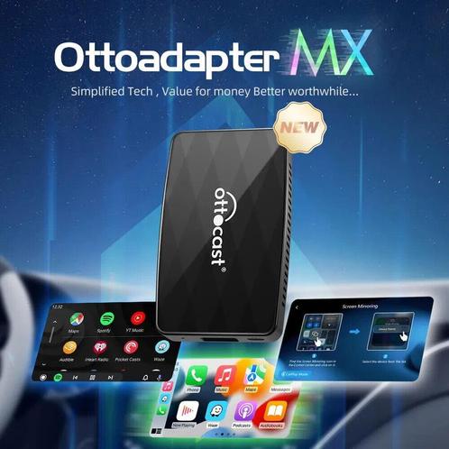 Ottocast MX Draadloze CarPlay Android Auto AirPlay 3-in-1, Auto diversen, Auto-accessoires, Nieuw, Ophalen of Verzenden