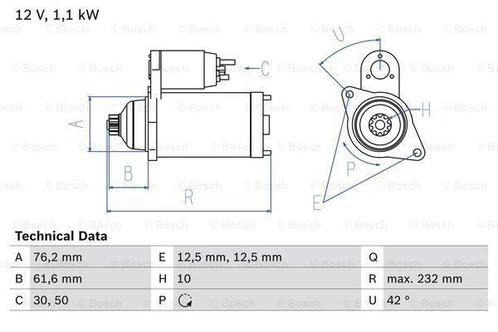 Startmotor / Starter VOLKSWAGEN NEW BEETLE (1.8 T,2.0), Auto-onderdelen, Motor en Toebehoren, Nieuw, Ophalen of Verzenden