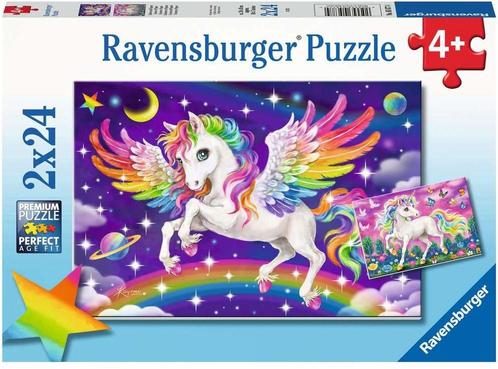 Eenhoorn En Pegasus Puzzel (2 x 24 stukjes) | Ravensburger -, Kinderen en Baby's, Speelgoed | Kinderpuzzels, Nieuw, Verzenden