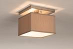 Rietveld Plafondlampen - Bruin, Taupe - Stof, Verzenden, Nieuw