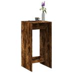 vidaXL Bartafel 51x50x103,5 cm bewerkt hout gerookt, Huis en Inrichting, Tafels | Eettafels, Verzenden, Nieuw