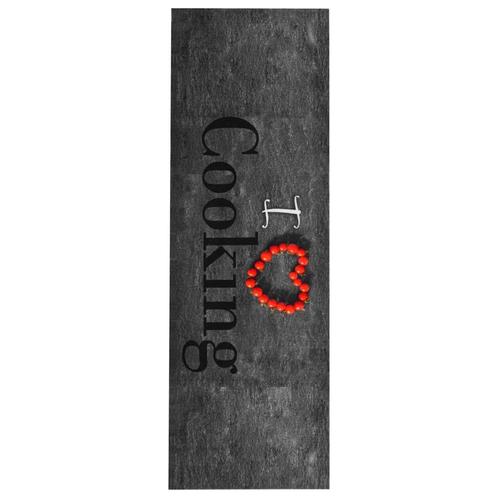 vidaXL Keukenmat wasbaar Cooking 45x150 cm, Tuin en Terras, Deurmatten, Nieuw, Verzenden