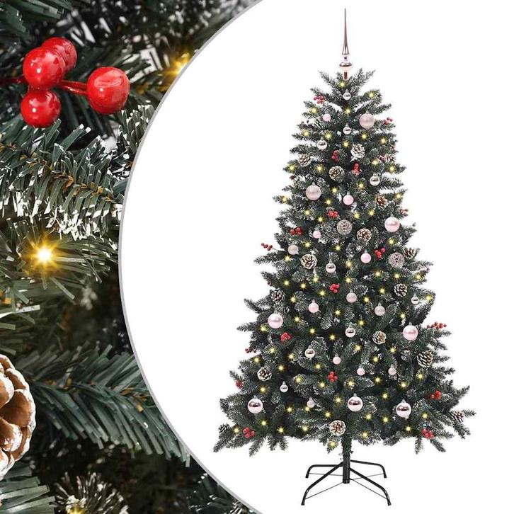 vidaXL Kunstkerstboom met 150 LED Groen 83.5 x 83.5 x 150 cm, Diversen, Kerst, Nieuw, Verzenden