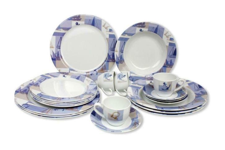 scheepsservies 20 delige set onbreekbaar melamine, Watersport en Boten, Accessoires en Onderhoud, Kombuis en Sanitair, Nieuw, Verzenden