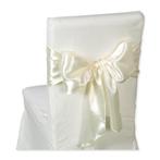Satijn breed creme stoelversiering 20 cm *275cm lang., Ophalen of Verzenden, Nieuw
