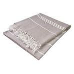 Moederdag actie: 2 voor de prijs van 1! Hamamdoek Beige, Verzenden, Nieuw, Overige kleuren, Handdoek