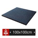 Rubberen drainage paarden stal matten van Rubberdeal 100x100, Weidegang