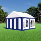 Partytent 4x4  PVC - Premium | Grijs / wit, Tuin en Terras, Verzenden, Partytent, Nieuw, 4 tot 6 meter